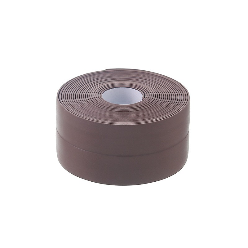 1 rotolo di striscia sigillante per WC impermeabile e resistente al muffa, nastro sigillante autoadesivo per cucina e bagno, nastro impermeabile per bagno: Brown