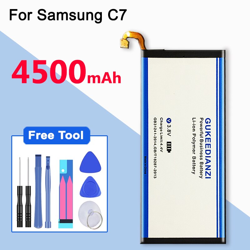 Hoge Capaciteit EB-BC700ABE 4500Mah Batterij Voor Samsung Galaxy C7 C7000 C7010 C7018 C7 Pro Duos SM-C701F/Ds SM-C700 batterias