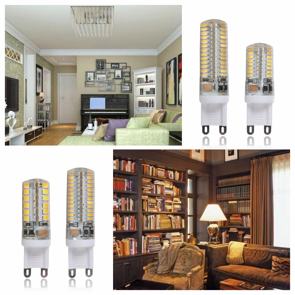 Lámpara LED G9 7W 9W 10W 11W bombilla de maíz AC 220V SMD 2835 3014 48 64 96 104Leds lámpara LED 360 grados reemplazar lámpara halógena