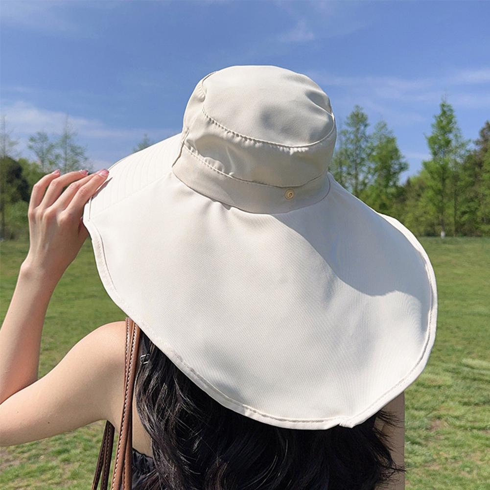 Womens Summer Sunblock Cap Large Brim Bohemian Floral Reversible 並行輸入品 Long Brim Sunscreen Cap For Women Girl Anti-UV Sun Protection Bonnet Summer  Run Sports Female Duck Tongue Hat Empty Top Visors