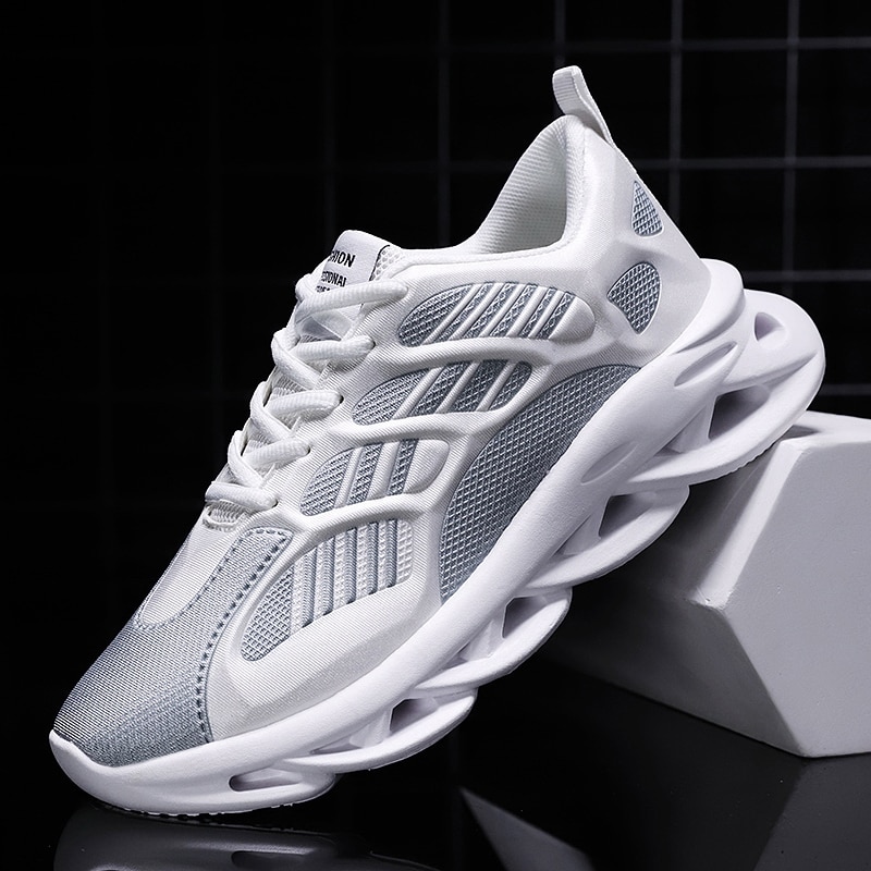Männer Sport Schuhe Komfortable Grün Luft Gittergewebe herren Turnschuhe Mann Laufschuhe Ich bin Freien Flut Straße Plattform Stoff Schuhe