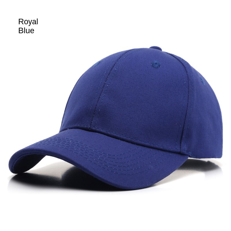 SLECKTON 100% Cotton Baseball Cap for Men and Women Simple Solid Color Hat: Blue