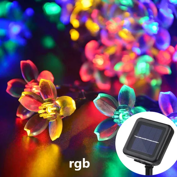 AlliLit 100 LED Solar Bee String Lampe Outdoor Lichterkette Baum Weihnachtsgirlande 8 Modi Wasserdicht Terrasse Garten Party Dekor: Kaltes Weiß / 6-10W