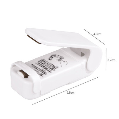 Máquina selladora Draagbare Tas, embalaje de plástico, Mini Sluitmachine, Handige, adhesivo, Voor Voedsel, Snack Keuken, Gadgets: Blanco