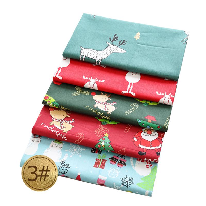 25cm x 25cm 100% bawełna świąteczna kołdra patchworkowa tkanina drukowana szycie tkaniny pikowane na splot krzyżowy dmc materiał ręcznie robiony: 03