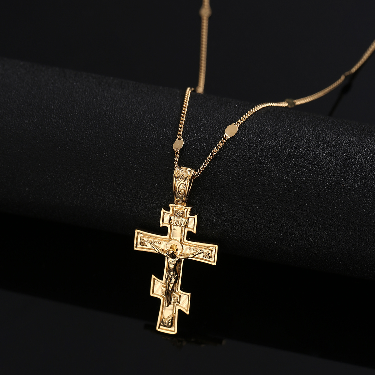 Russische Orthodoxe Christendom Kerk Eeuwige Cross Charms Hanger Ketting Sieraden Rusland Griekenland Oekraïne