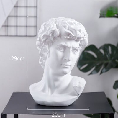 Europäische Alten Griechischen Tempel Statue Harz Antiken Gebäude Skulptur Zimmer Dekor Fengshui Ornament Hause Dekoration Zubehör: David