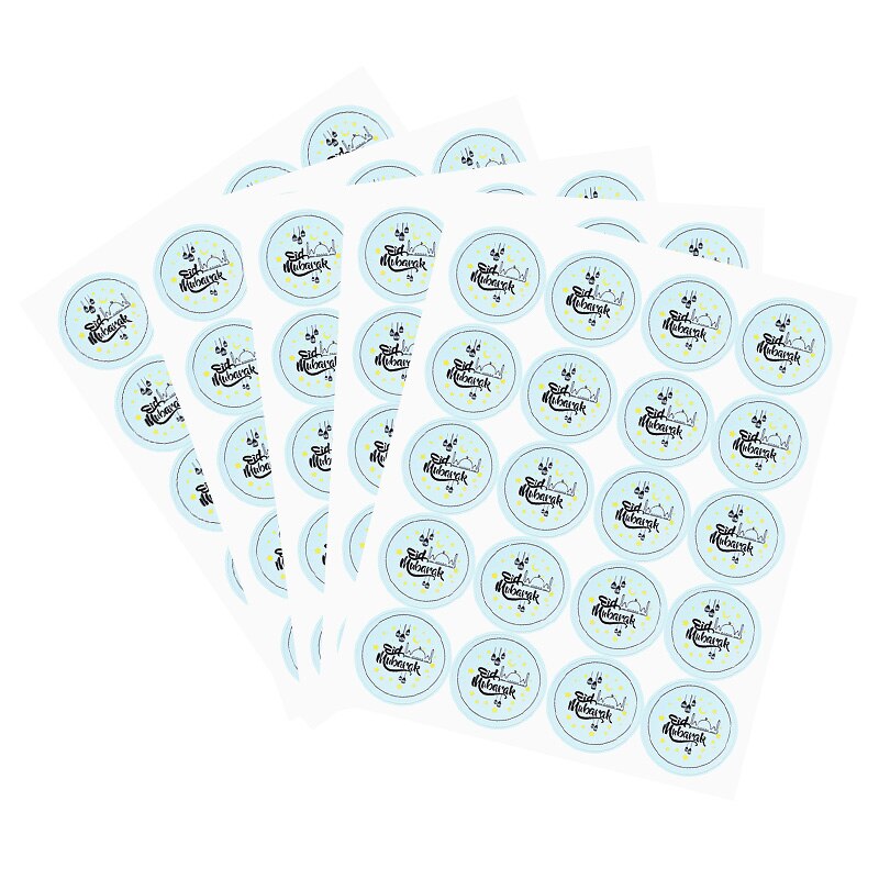 60pcs-120cps Eid Mubarak Decor Aufkleber Box Label Papier Dichtung Aufkleber Eid Ramadan Mubarak Dekorationen Islamischen Muslimischen: 120PCS b01