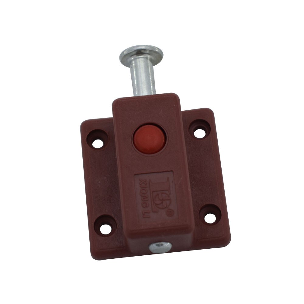 Loquet à ressort en plastique pour portes d'armoires, verrouillage automatique, 37x35mm, 10 pièces