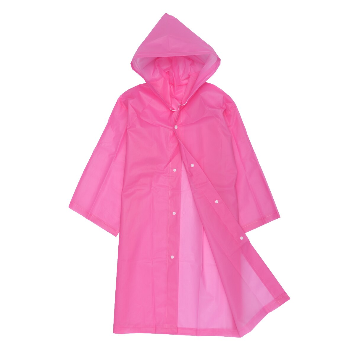 Kid Raincoat Simple EVA Thickened Translucent Raincoat for Girl Kid Child (Blue): Pink