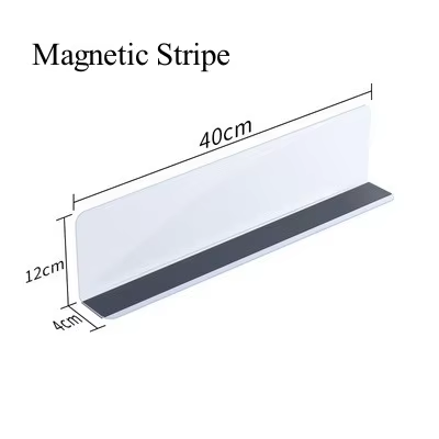 5 PCS PVC Shelf Divider Rack Transparent L-Shaped Store Goods Separators Supermarket Commodity Divider Holder Home Organizer: MULTI