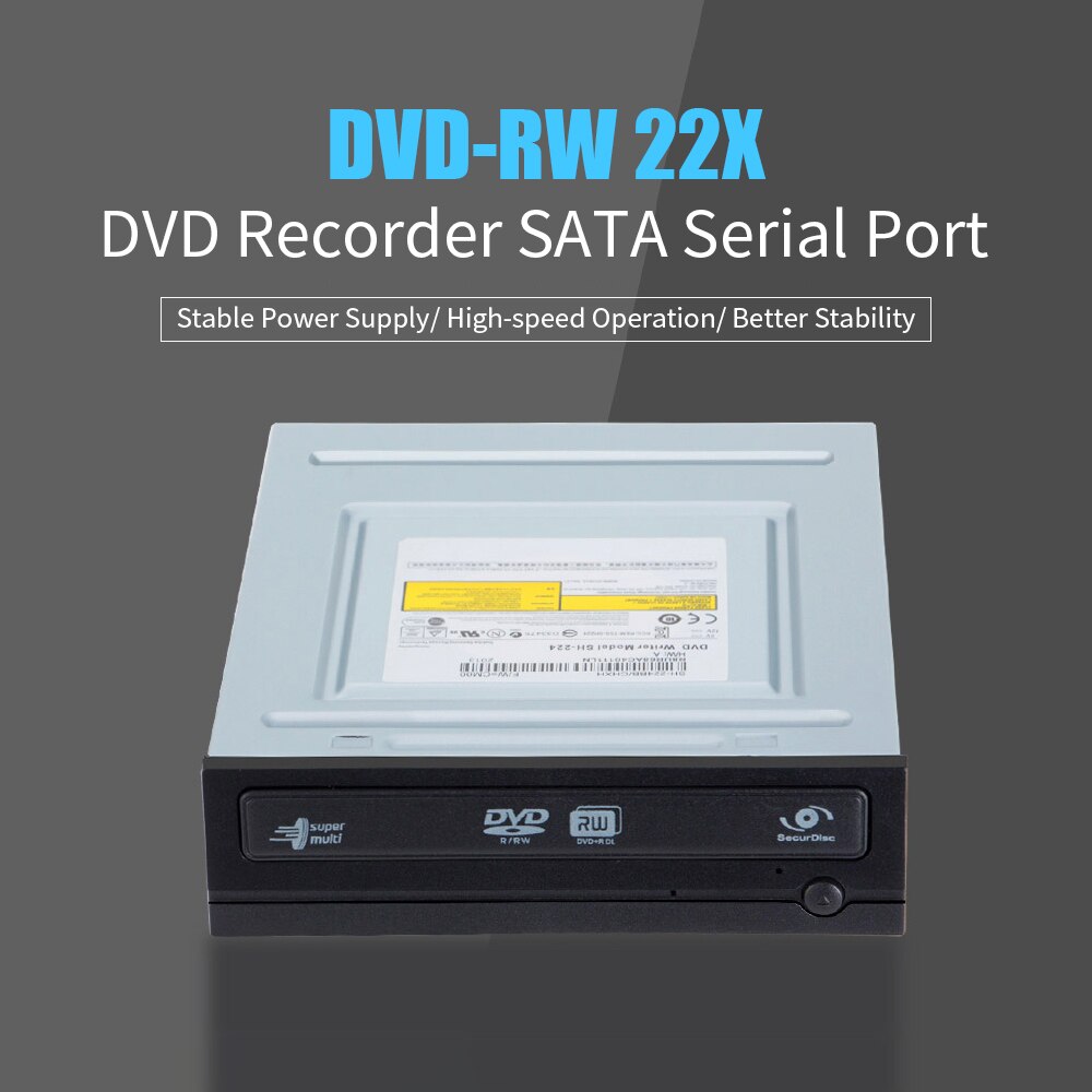 DVD-ROM escritorio Drive SATA puerto serie DVD CD-ROM CD-R DVD±RDL lector para PC de escritorio de DVD-ROM conducir