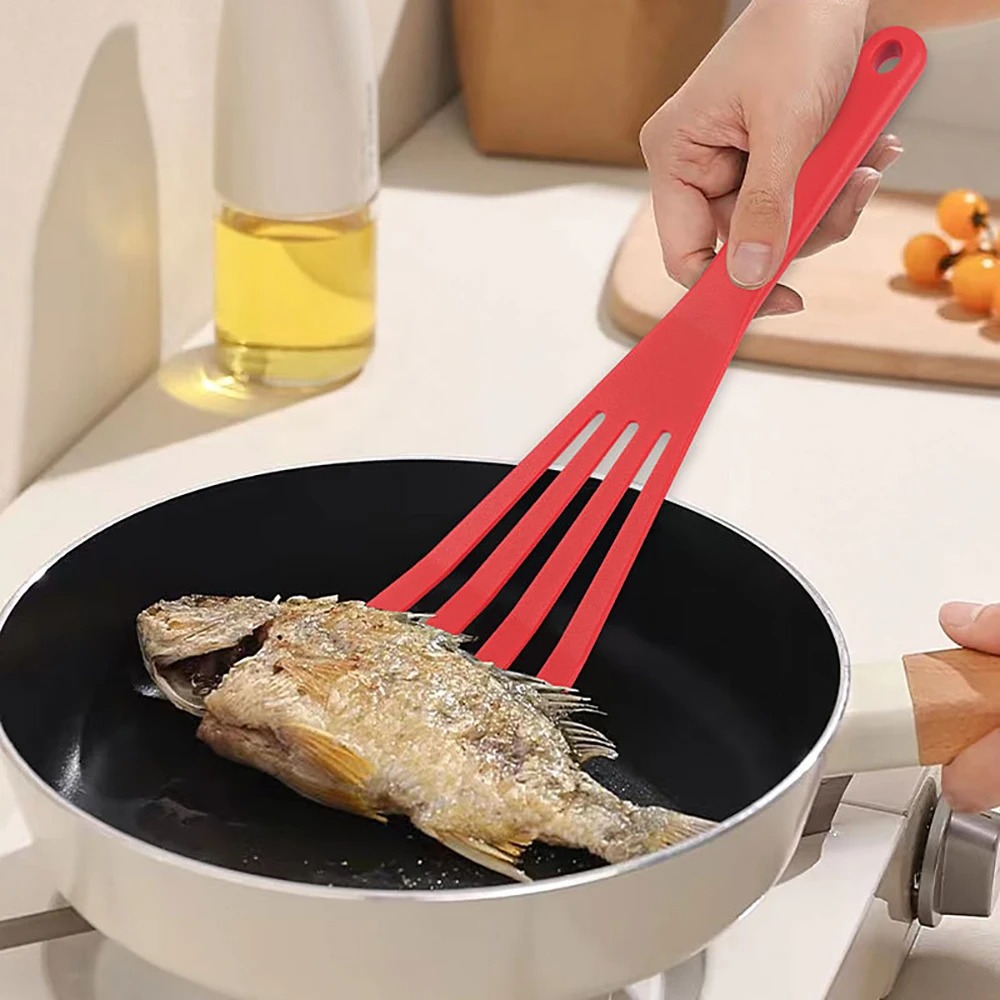 1 st Pannenkoek spatel Siliconen spatel diagonale spatel non-stick pan speciale roerbak spatel gebakken steak gebakken vis spatel