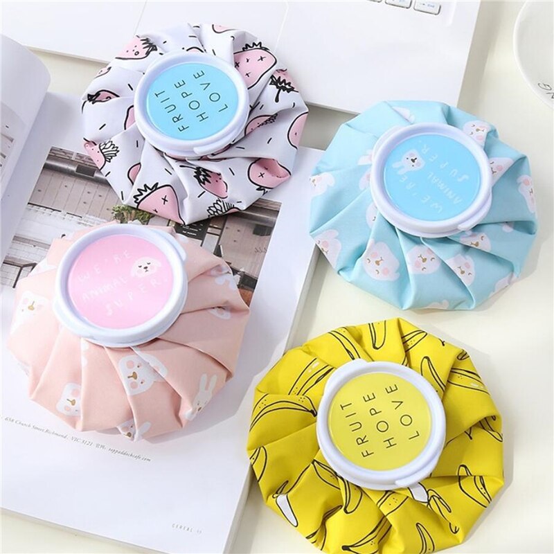 Bolsa para botella de agua de doble uso, bolsa de hielo de verano, reutilizable, con dibujos animados, para aliviar el dolor de las piernas, calentador de manos, artículos para el hogar