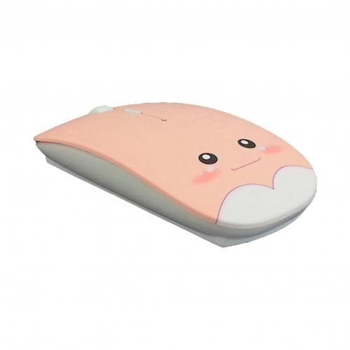 Portable 800/1200/1600 DPI Bluetooth 5.0 Wireless Cute Mouse Computer Accessory Mini Wireless Gaming Mouse Plug Play: Dry Battery Pink