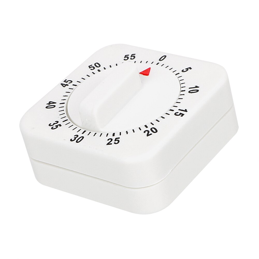 HILIFE Cooking Tools White Square Countdown Alarm Reminder 60 Minutes Kitchen Timer Mechanical Timer Practical