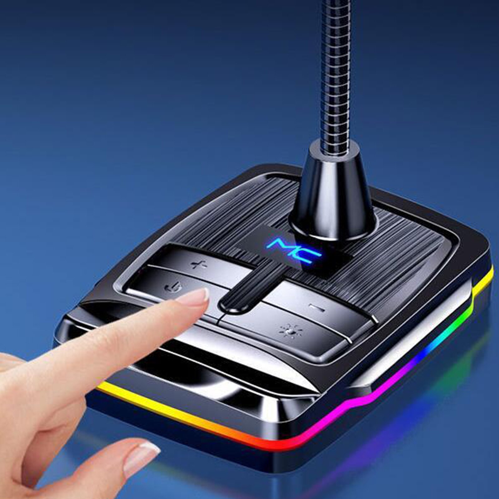 Desktop Pc Microfoon Geluidsreducerende Laptop Microfoon Met Verstelbare Hals Computer Microfoon Mic Pc Opname Microfoons