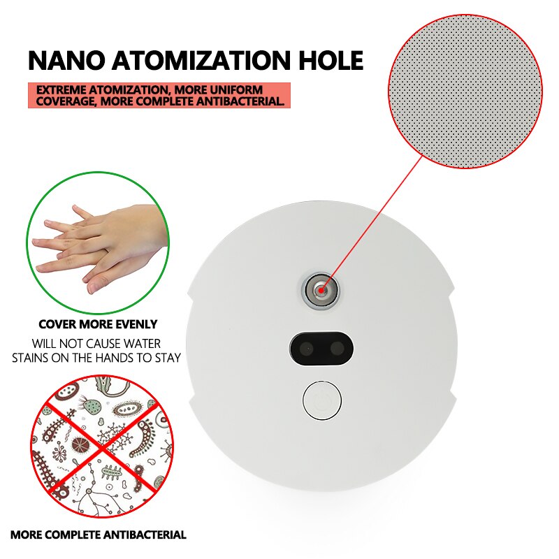 Clever luftbefeuchter Sterilisator Automatische sprühen Tragbare zerstäuber USB Ladung Clever Sensor sprühen Alkohol desinfektion von hände