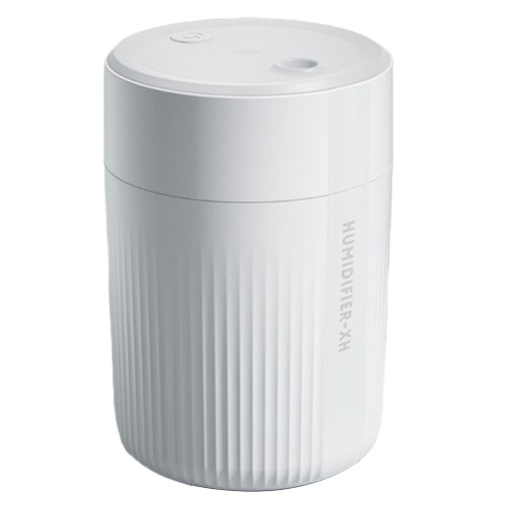 Zonder Batterij Thuis Creatieve Mute Mini Luchtbevochtiger Usb Opladen Draagbare Met Led Night Lamp Schone Lucht 280Ml: WHITE