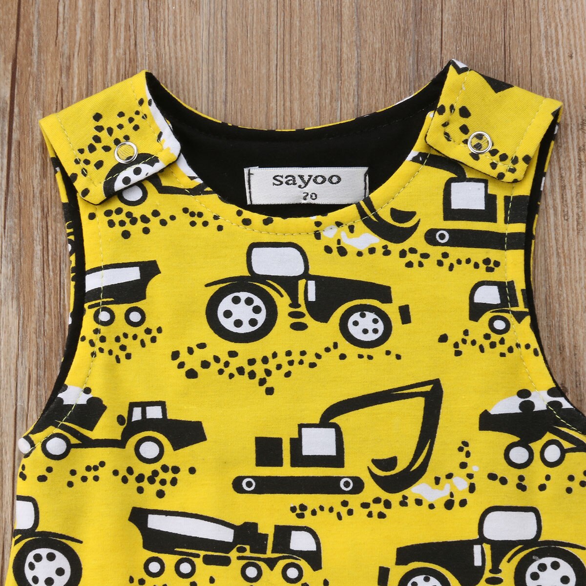 Emmababy Romper Top Baby Boy Kids Pasgeboren Baby Mouwloze Romper Jumpsuit Cartoon Katoenen Kleding Outfits