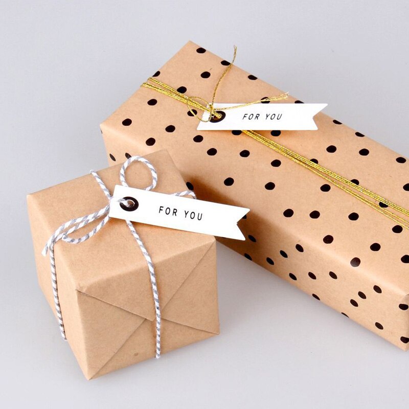 100 Stuks Dank U Wit Papier Tags Diy Wedding Tags Card Merci Handgemaakte Ambachtelijke Papier Tag Label Verjaardagsfeestje cadeaupapier