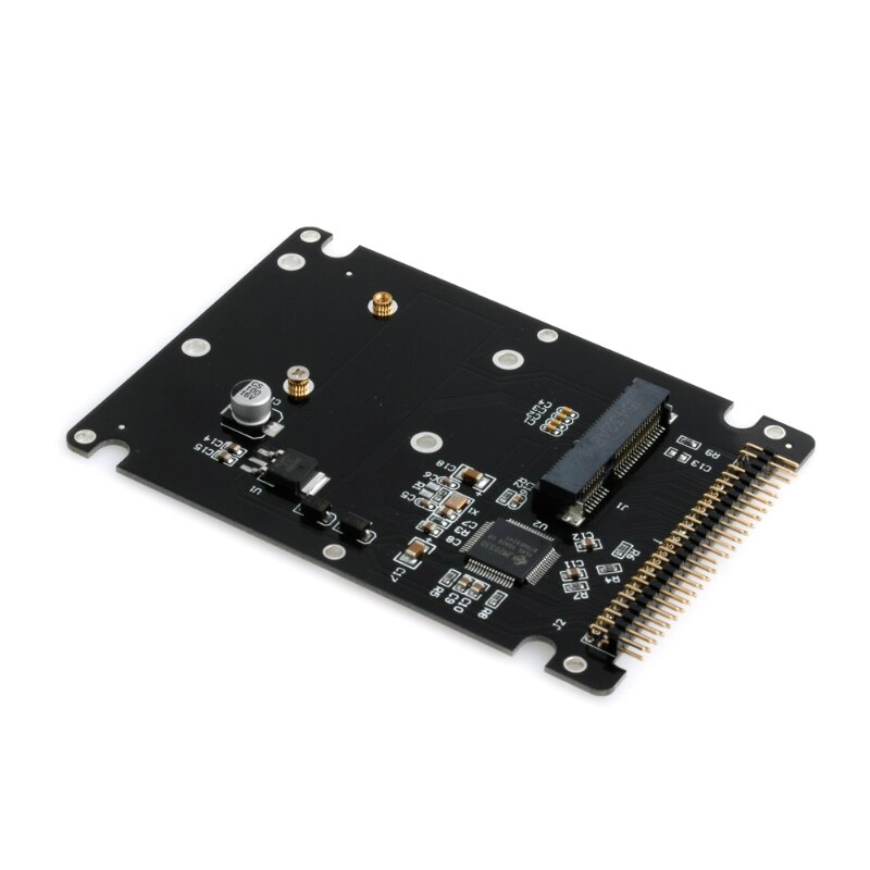 Adaptador MSATA de 44 pines a 2,5 pulgadas IDE HDD SSD MSATA a PATA, tarjeta convertidora con funda