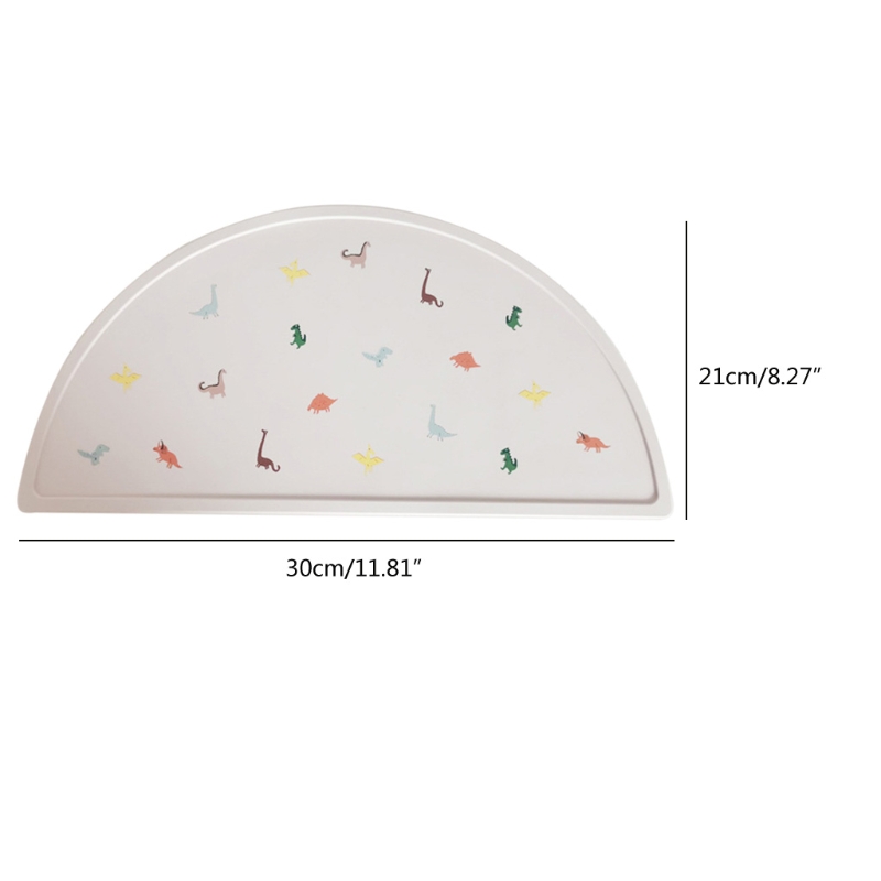 Food Safe Approve Silicone Dining Appliance Placemat Table Mat Children's Tableware Pad Kids Feeding Tableware Baby Stuff