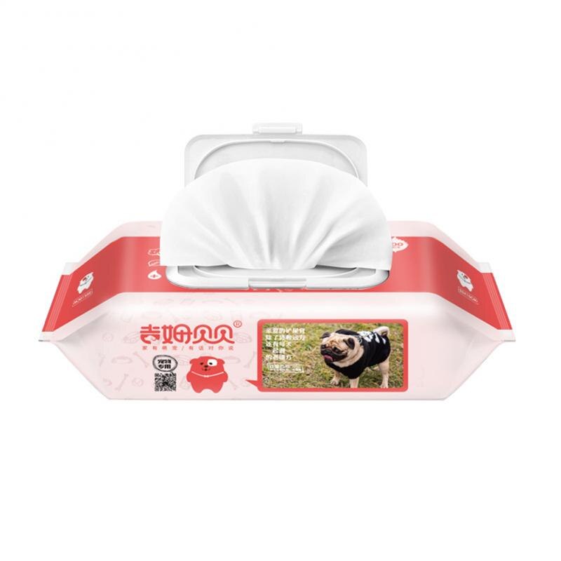 Toallitas hidratantes para limpieza de mascotas, higiene para perros, cachorros y gatos, con orejas y patas, 80 unidades