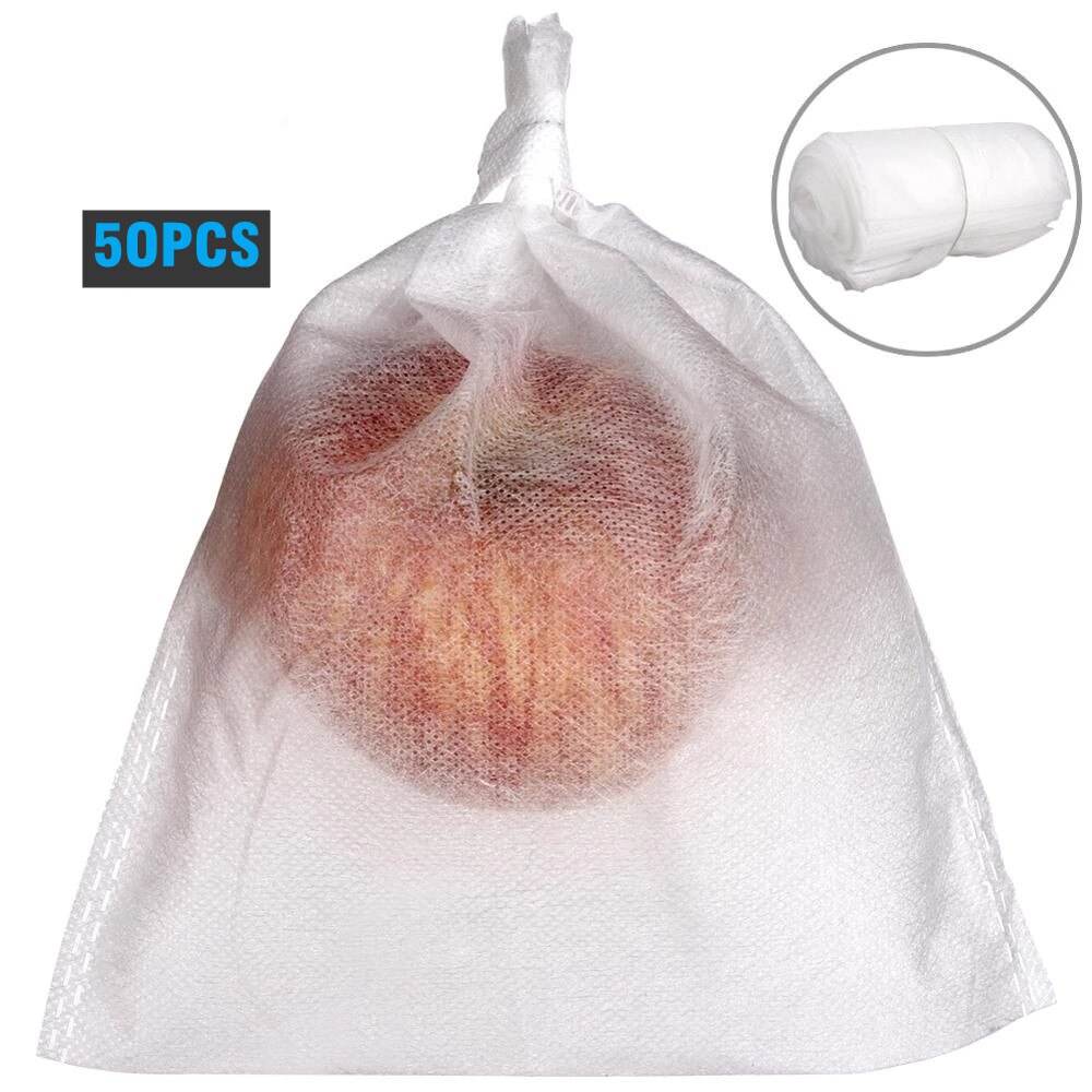 Bolsas de tela no tejida para uvas y verduras, bolsa protectora para fruta y manzana, para control de plagas agrícolas, 50 unids/lote
