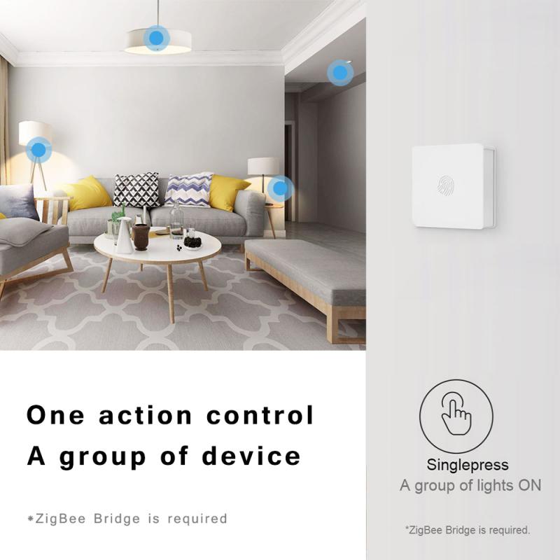 Sonoff snzb -01 trådløs bryter smart hjem zigbee versjon praktisk knapp fungerer med sonoff zigbee bridge ifttt ewelink app