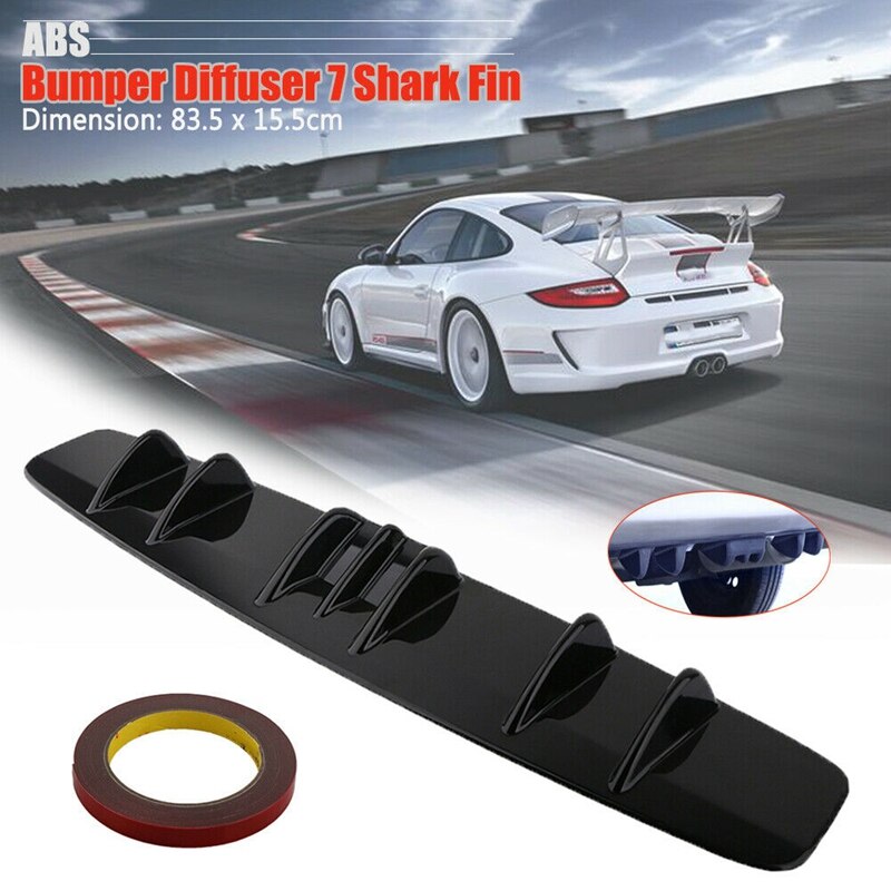 Difusor de labio Universal para parachoques trasero de coche, Protector de alerón, difusor de labio para Benz Subaru: Default Title