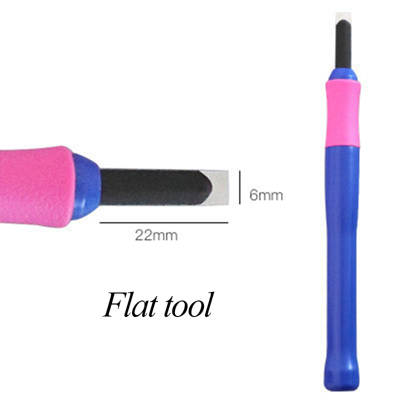 SAKURA 1pcs Wood Carving Knife Portable Art Pen Knife For Arts Wood Carving Tools Crafts Repair Multi DIY Hand Tools: Flat tool