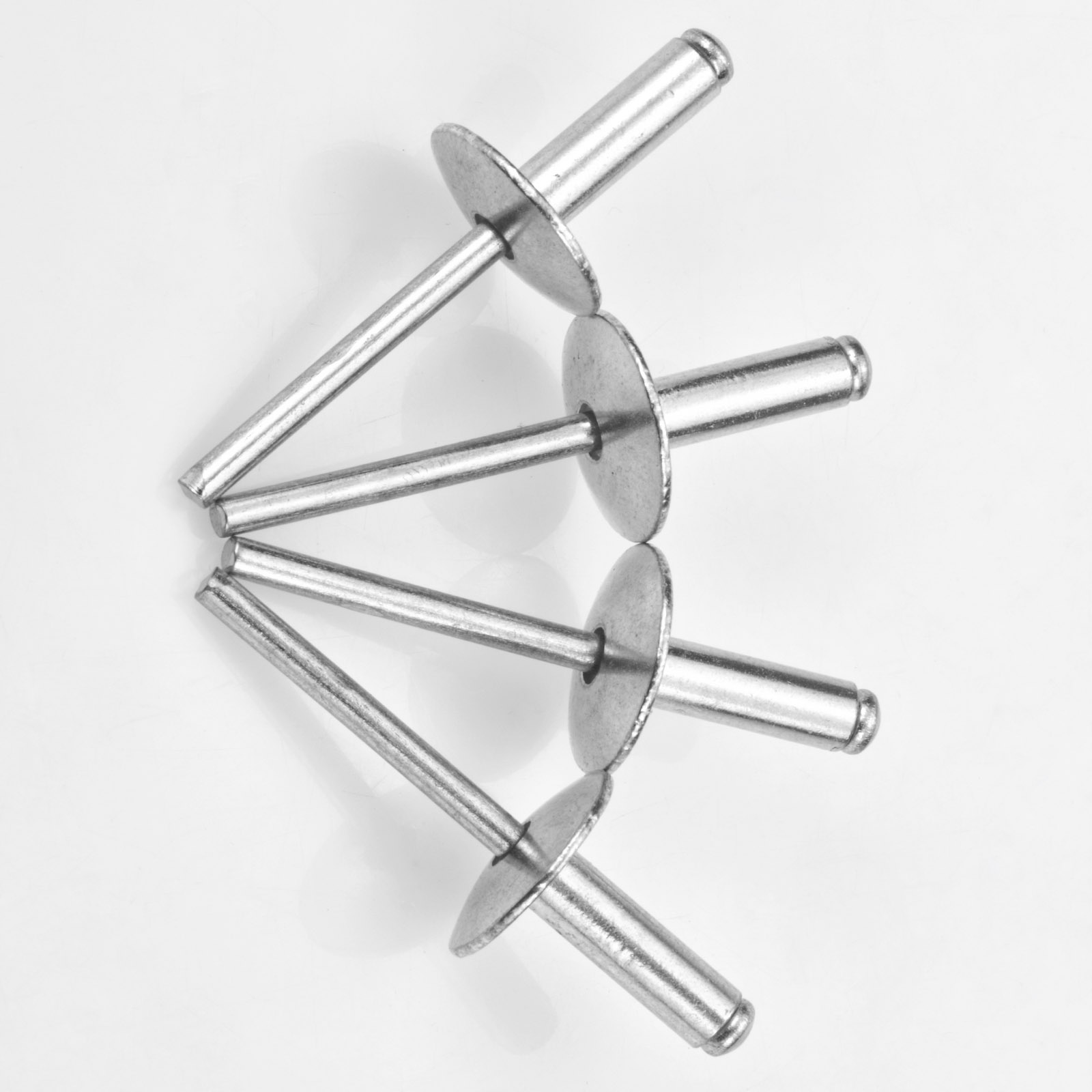 30 remaches ciegos de brida grande, kit surtido de remaches pop de aluminio, remache ciego, diámetro de brida 5/8" (16 mm)