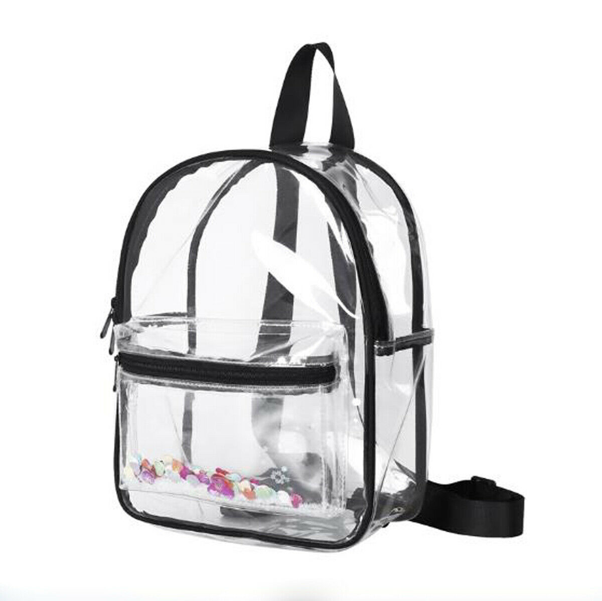 Transparent Bags Clear PVC Backpack Travel School Bag rucksack Security Unisex