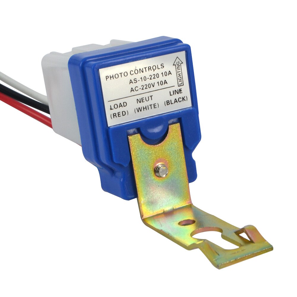 Kebidumei Fotocel Street Light Photoswitch Sensor AC DC 220 V 10A Auto On Off Sensor Schakelaar Wit en Blauw