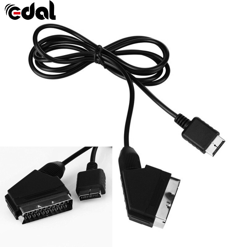 1PCS 2m AV Cable RGB Cable TV AV Lead Replacement Connection Cable for Sony Playstation PS1 PS2 PS3 for PAL/NTSC consoles