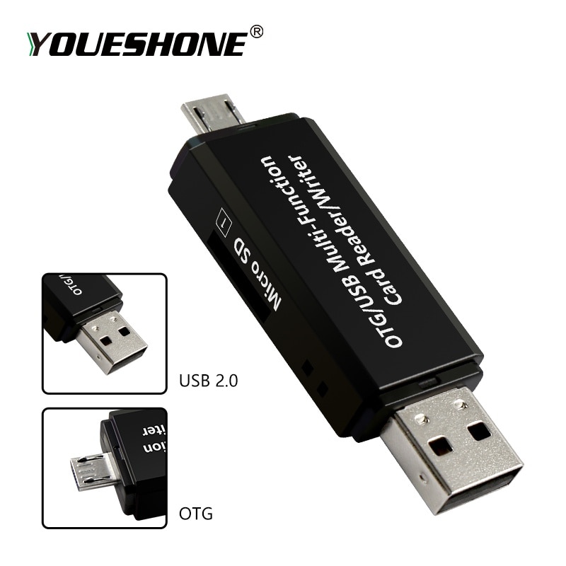 USB 2.0 OTG card reader micro sd adapter smart micro sd card reader card reader