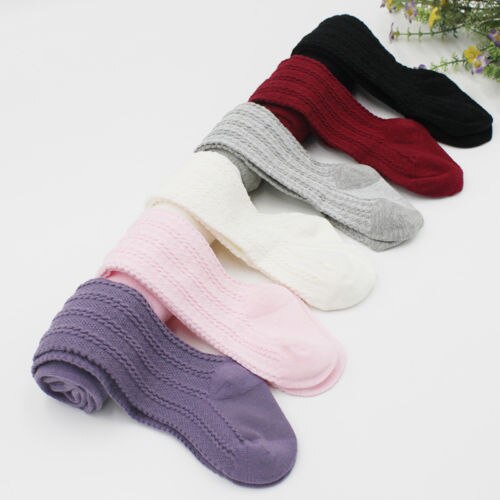 6M-3Y Peuter Infant Kid Baby Meisjes Herfst Winter Warm Knie Hoge Katoen Blend Stretch Panty Panty Kousen Kindje Kousen