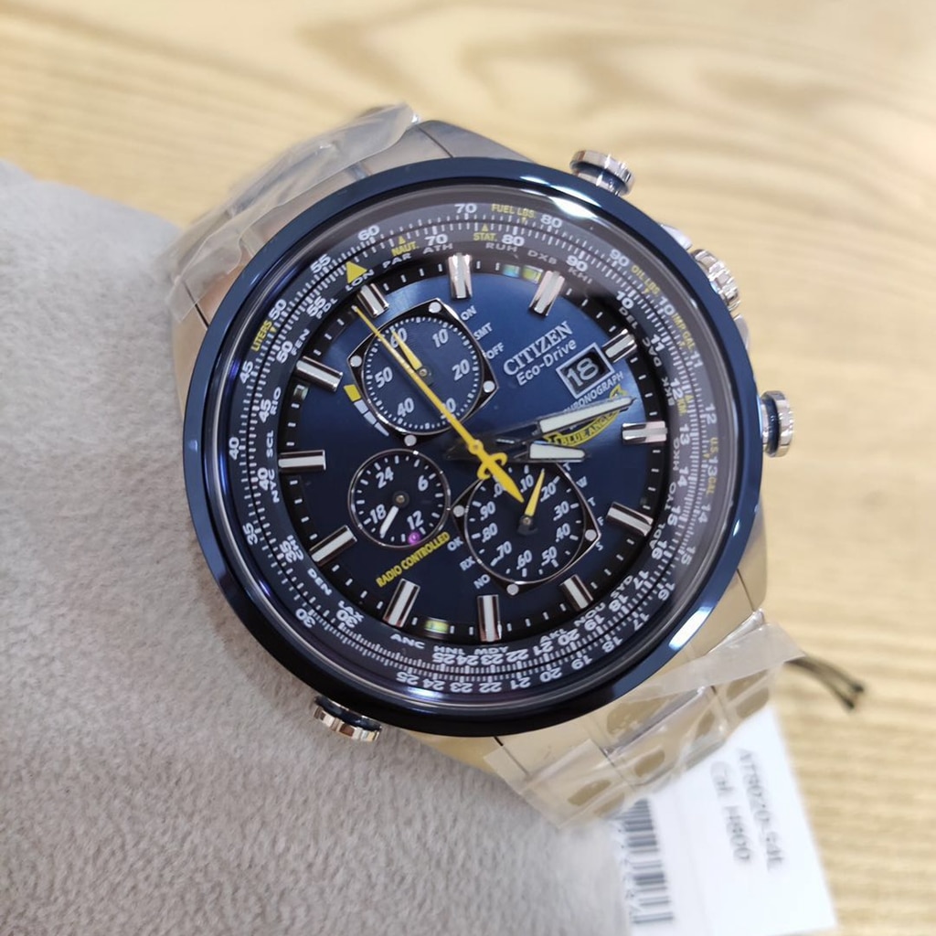 Heren Blue Angels World Chronograph Horloge Luxe Japan Quartz Horloges Business Paar Casual Staal/Lederen Band Horloge