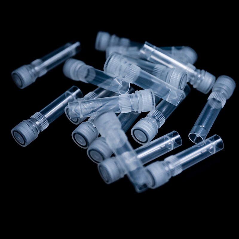 1.5Ml Pp Lab Cryopreservatie Buis Cryotube Bevriezing Buizen Centrifugebuis Volume Flesjes Flessen Met Schroefdop, 100Pcs