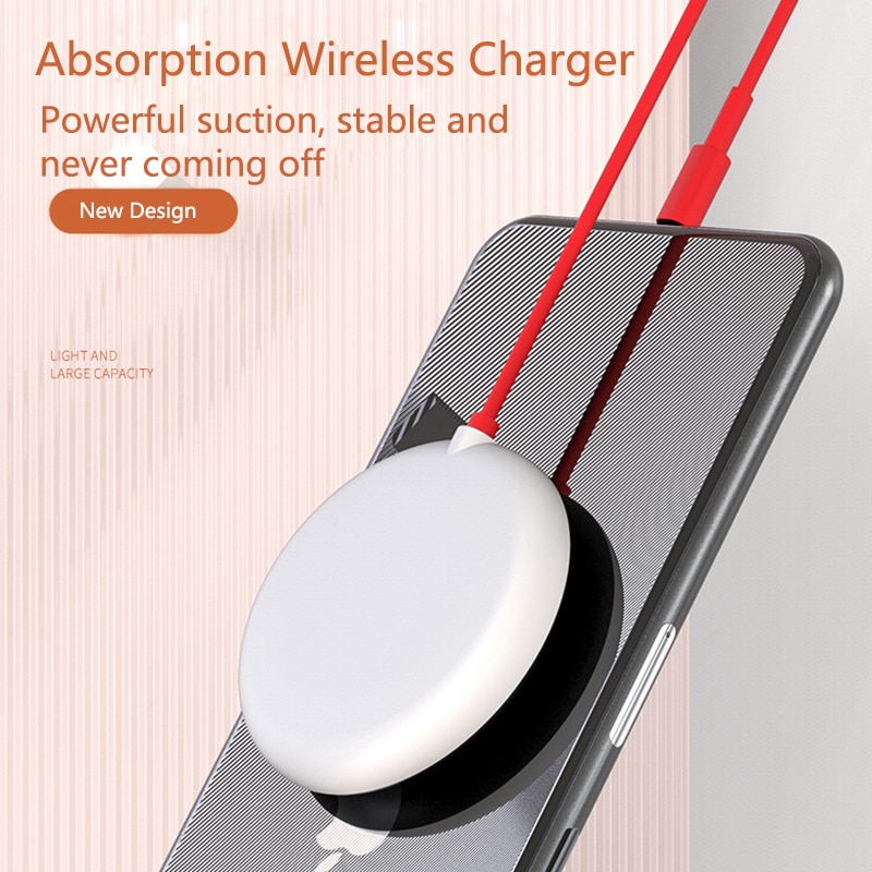 Spider sugkopp trådlös laddare för iphone xr xs bärbar snabb trådlös laddningsplatta för samsung absorption trådlös laddare