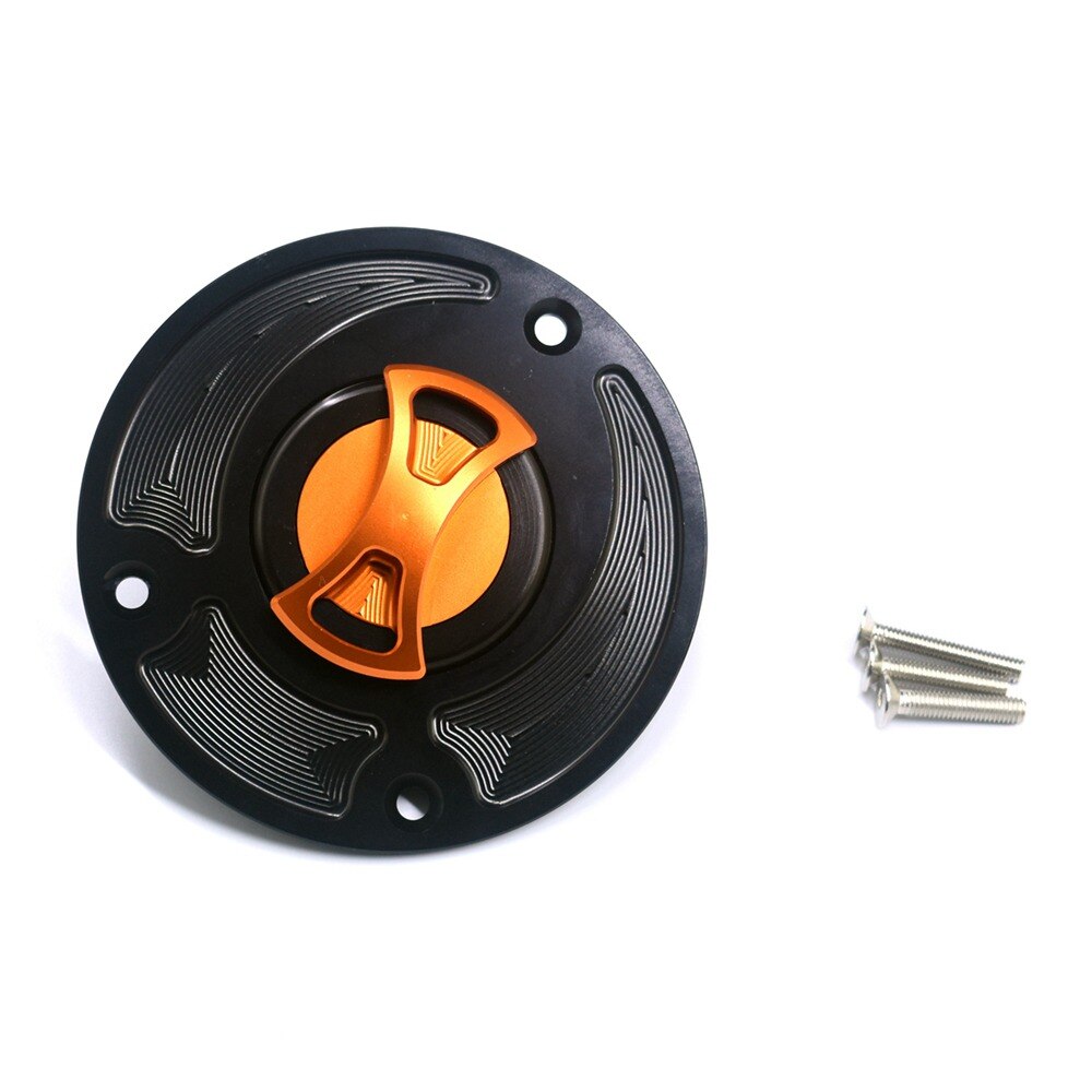 til suzuki  sv650 sv650s sv1000 sv1000s gsx 600f gsf 650f sv 650 650s 1000 1000s cnc aluminium motorsykkel drivstofftankdeksel: Oransje