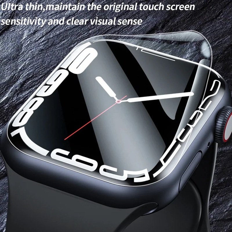 Película de hidrogel para Apple Watch Ultra 2, Protector de pantalla de 49mm para iWatch Series 9, 8, 7, 6 SE, 45mm, 41mm, 44mm, 38mm, 40mm y 42mm, 5 uds.