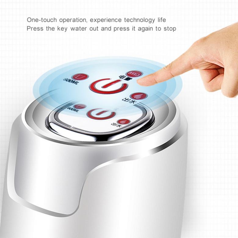 Dubbelläge bärbar touch-tone trådlös uppladdningsbar elektrisk intelligent vattenpump med usb-kabel