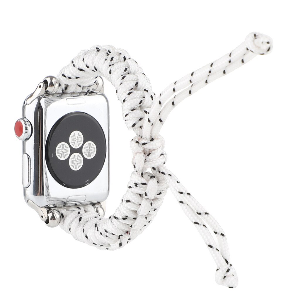 Nylon Geweven Horlogeband Voor Apple Horloge Iwatch 12 3 4 5 Band 44Mm 42Mm 40Mm 38mm Parachute Touw Buiten Armband Riem: F / 42mm or 44mm