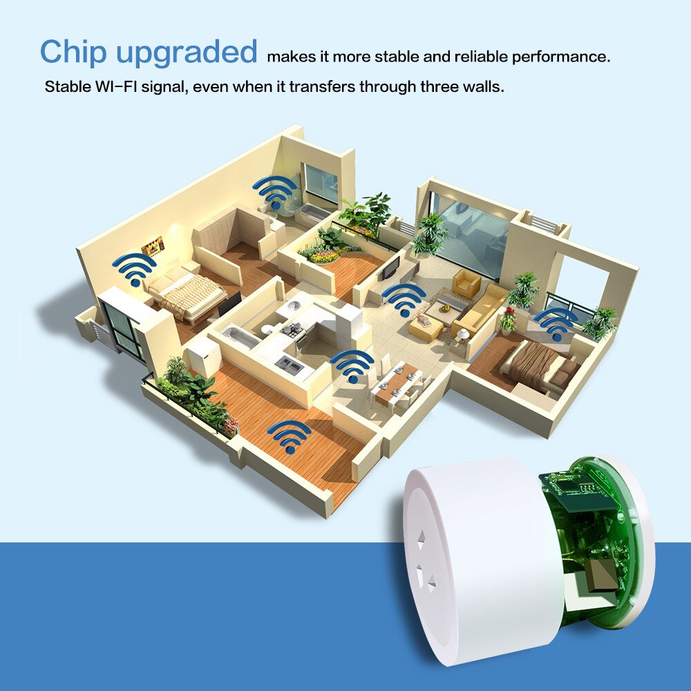 Remote Control Home WIFI Smart Socket Wireless Timer Switch Outlet Us Smart Socket Power Strip WIFI Sockets