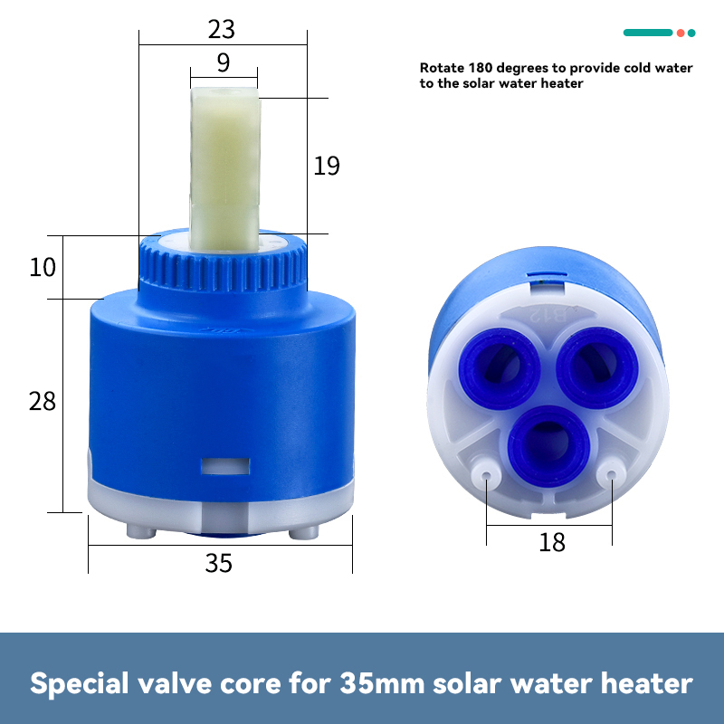 Faucet Valve Core Standard Ceramic Cartridge Replacement Parts for Faucet Valve Shower Valve Core Water Mixer Faucet Splitter: 10