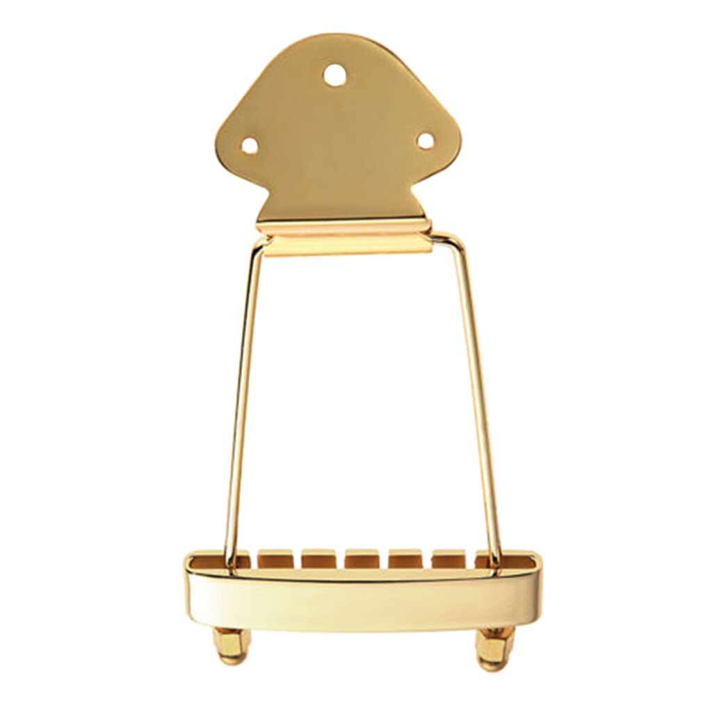 Puente de cola de trapecio de guitarra de 6 cuerdas para Archtop Jazz, reemplazo de guitarra