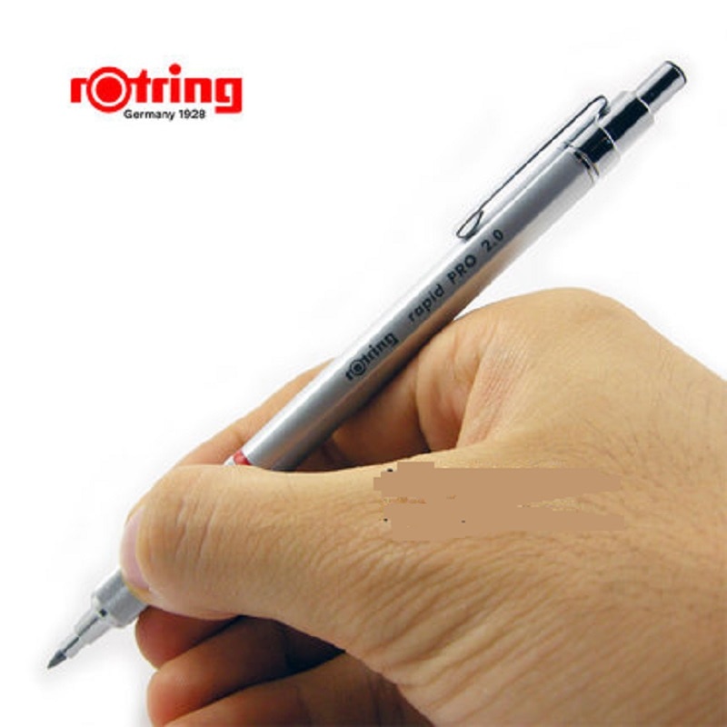 Original Germany rotring Rapid pro mechanical pencil 0.5mm &amp;0.7mm&amp;2.0mm with metal telescopic pen tip better than rotring 600