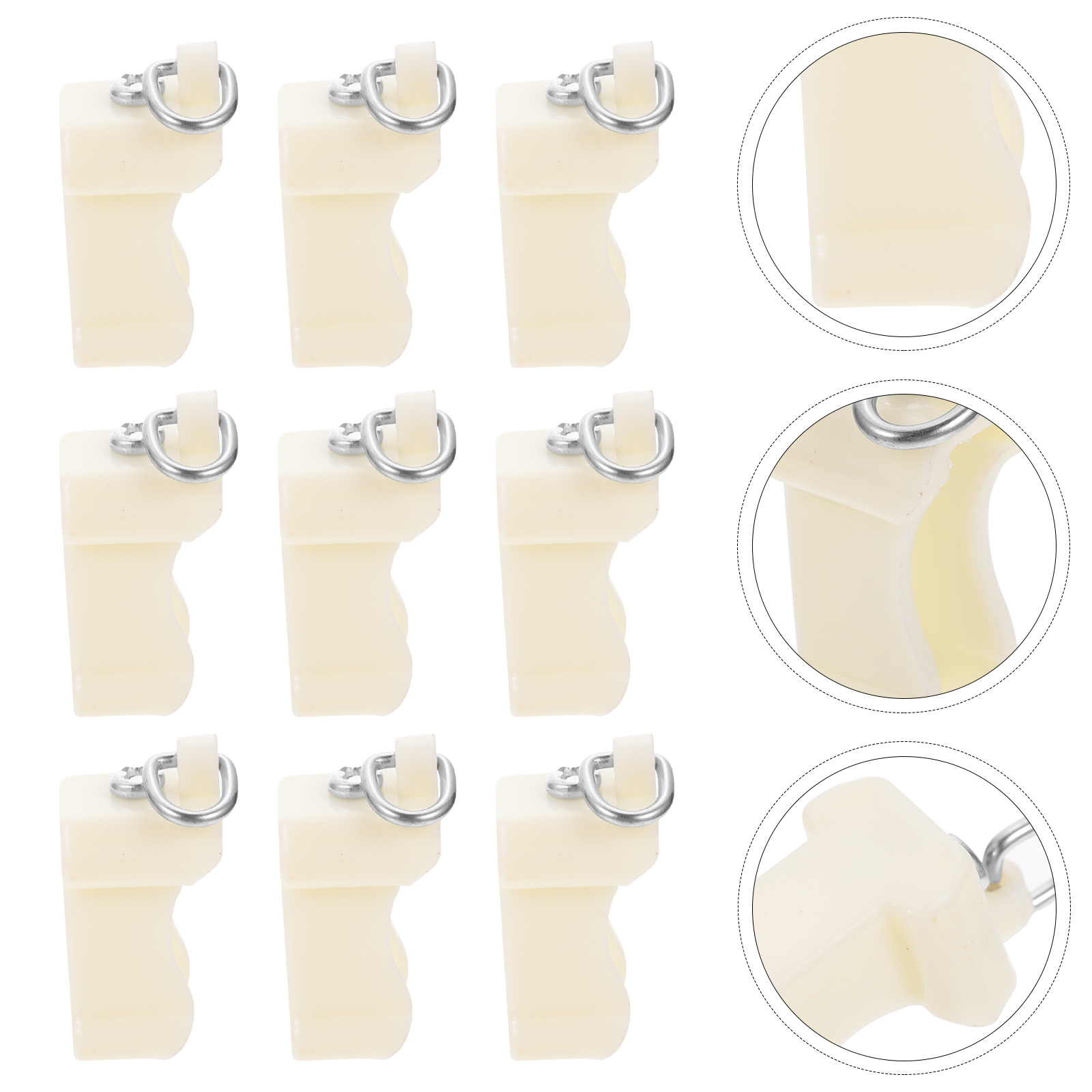 20PCS Windows Slide Rail Plastic Slide Rail Durable Curtain Track